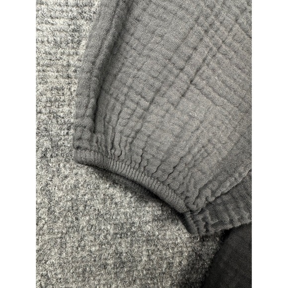 Tendencies Gauze Dress Womens One Size Grey Tiered Babydoll Mini Made in Italy - Picture 9 of 13